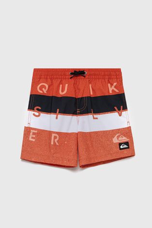 Dječje kratke hlače za kupanje Quiksilver boja: narančasta