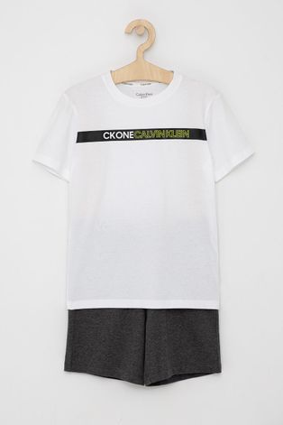 Dětské pyžamo Calvin Klein Underwear melanžové