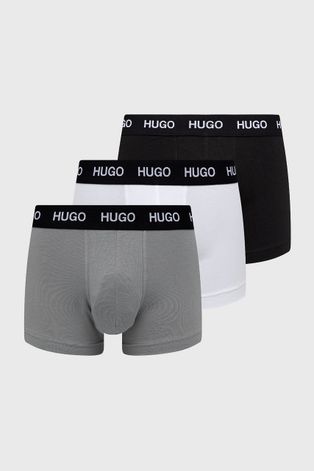 Hugo Bokserki (3-pack) męskie kolor czarny