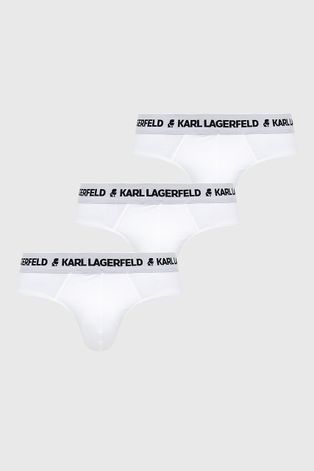Spodní prádlo Karl Lagerfeld (3-pack) pánské, bílá barva