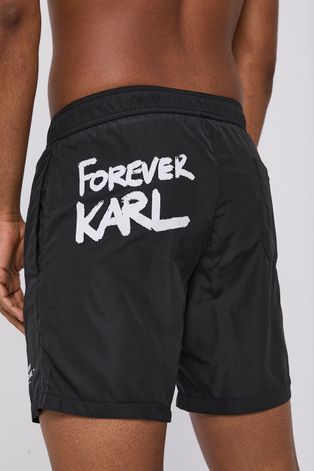 Karl Lagerfeld Szorty kąpielowe kolor czarny
