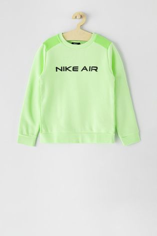 Dětská mikina Nike Kids zelená barva, s aplikací