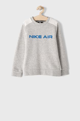 Детская кофта Nike Kids цвет серый с аппликацией