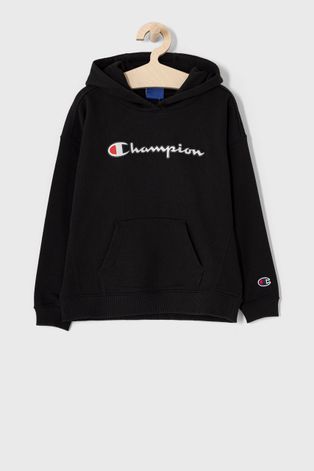 Champion Bluză copii culoarea negru, cu imprimeu