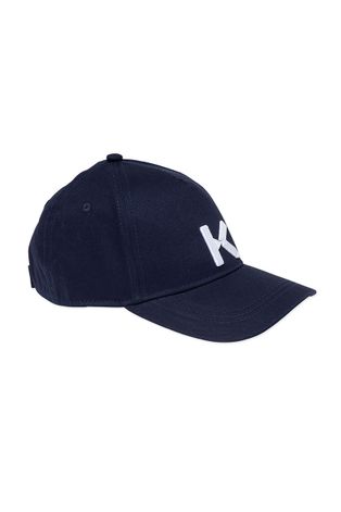 Детская кепка Kenzo Kids цвет синий с аппликацией