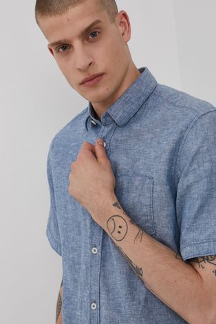 Košulja Tom Tailor za muškarce, boja: plava