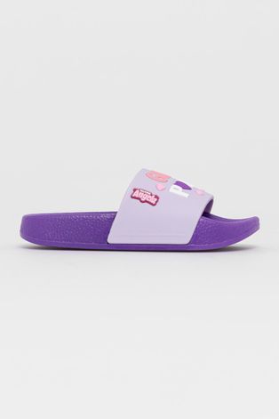 Dětské pantofle Coqui fialová barva