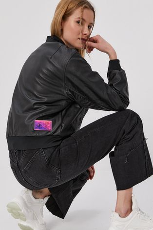Куртка Jordan жіноча колір чорний перехідна