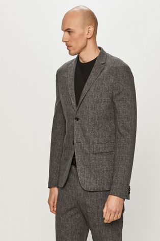 Пиджак Calvin Klein мужской цвет серый