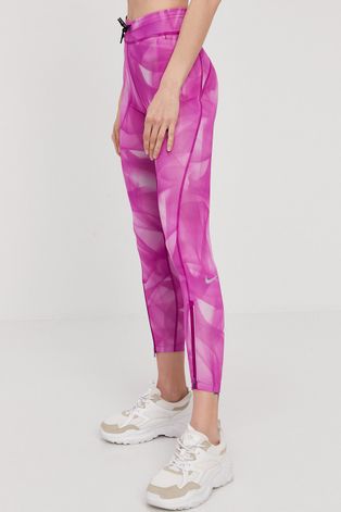 Леггинсы Nike женские цвет розовый с узором