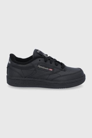 Dětské kožené boty Reebok Classic Club C černá barva
