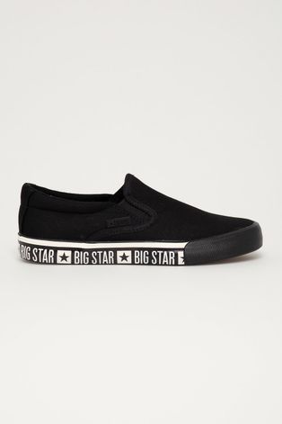 Πάνινα παπούτσια Big Star γυναικεία, χρώμα: μαύρο