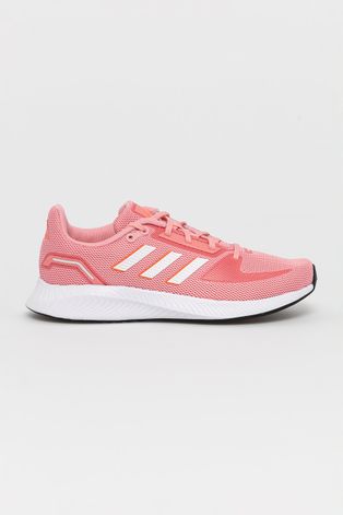 Черевики adidas Runfalcon 2.0 колір рожевий на плоскому ходу