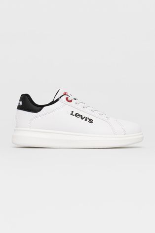 Dětské boty Levi's bílá barva