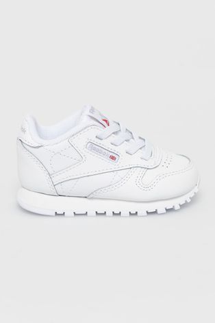 Дитячі черевики Reebok Classic CL LTHR колір білий