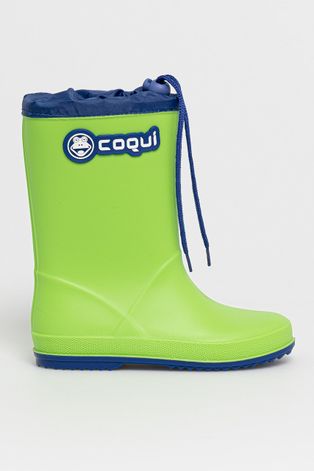 Дитячі гумові чоботи Coqui колір зелений