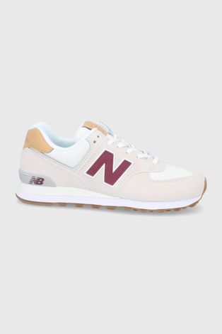 Topánky New Balance ML574NR2 krémová farba