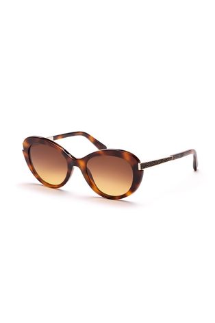 Swarovski Okulary przeciwsłoneczne damskie kolor brązowy