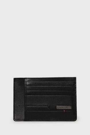 Δερμάτινο πορτοφόλι Samsonite ανδρικo, χρώμα: μαύρο