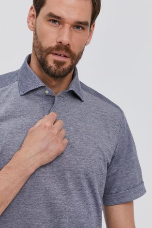 Polo majica Emanuel Berg za muškarce, boja: siva
