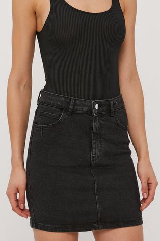 Tally Weijl Spódnica jeansowa kolor czarny
