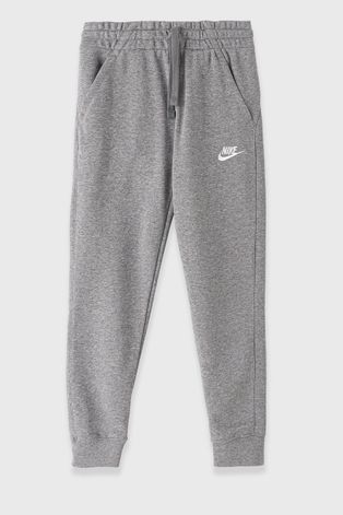 Панталон Nike Kids в сиво с изчистен дизайн
