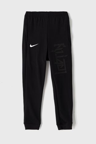 Детски панталон Nike Kids в черно с принт