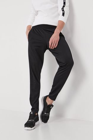 Kalhoty Reebok pánské, černá barva, s aplikací