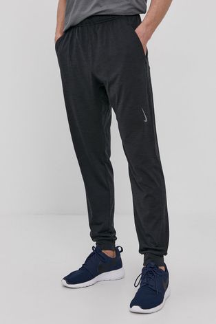 Kalhoty Nike pánské, šedá barva, hladké