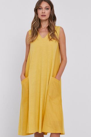 Φόρεμα MAX&Co. χρώμα: κίτρινο