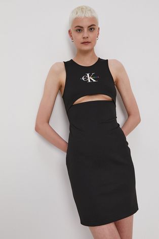 Сукня Calvin Klein Jeans колір чорний mini облягаюча