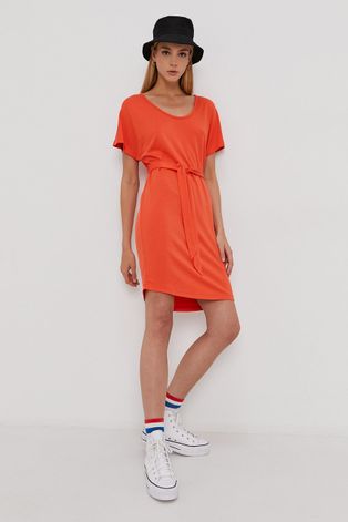 Superdry Sukienka kolor pomarańczowy mini oversize