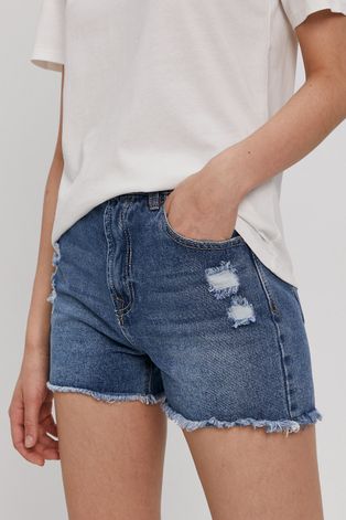 Haily's Pantaloni scurți jeans femei, material neted, high waist