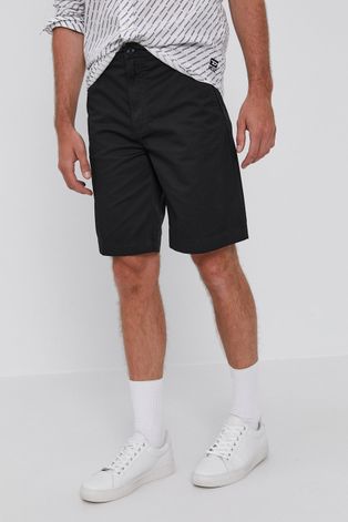 Kratke hlače Diesel za muškarce, boja: crna