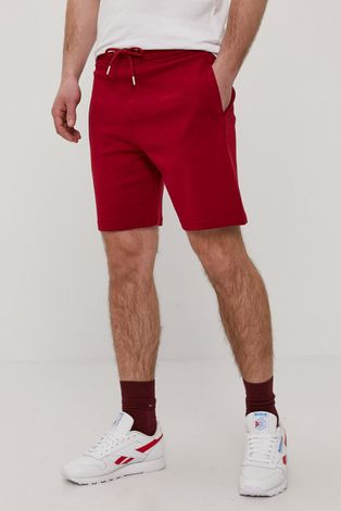 Kratke hlače John Frank za muškarce, boja: crvena