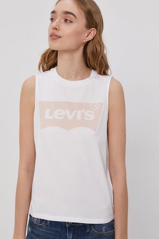 Levi's Top damski kolor biały
