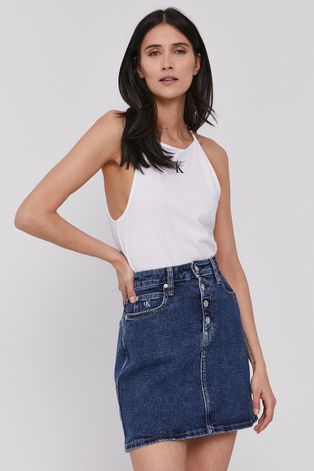 Calvin Klein Jeans Top kolor biały