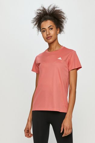 Tričko adidas ružová farba