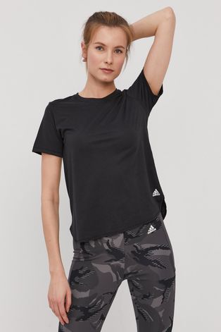 Majica kratkih rukava adidas Performance za žene, boja: crna