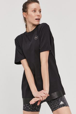 Tričko adidas by Stella McCartney dámské, černá barva