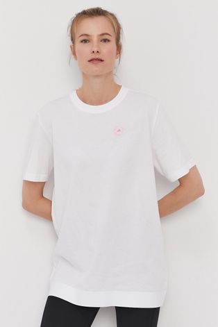 Tričko adidas by Stella McCartney dámské, bílá barva