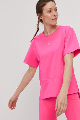 Tričko adidas by Stella McCartney dámske, ružová farba