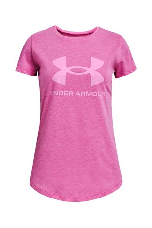 Dětské tričko Under Armour růžová barva