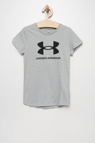 Under Armour t-shirt dziecięcy kolor fioletowy