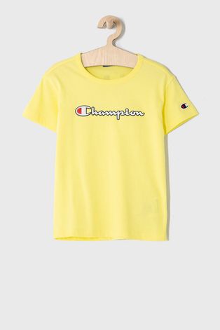 Champion T-shirt dziecięcy kolor żółty