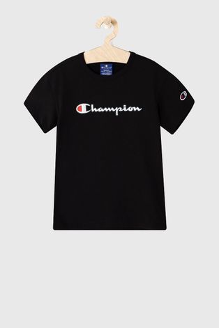 Champion Tricou copii culoarea negru