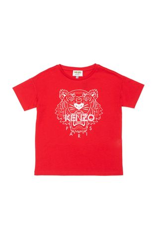 Kenzo Kids T-shirt dziecięcy kolor czerwony