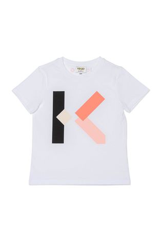 Kenzo Kids T-shirt dziecięcy kolor biały