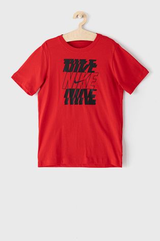 Dječja majica kratkih rukava Nike Kids boja: crvena