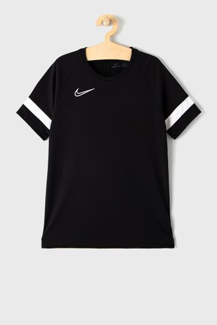 Детска тениска Nike Kids в черно с изчистен дизайн